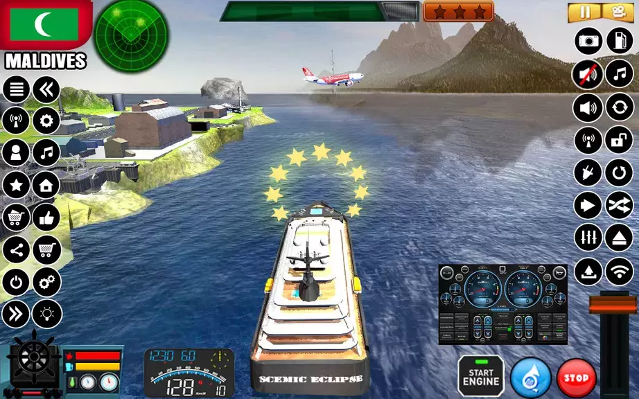 Big Cruise Ship Simulator Tangkapan skrin 1