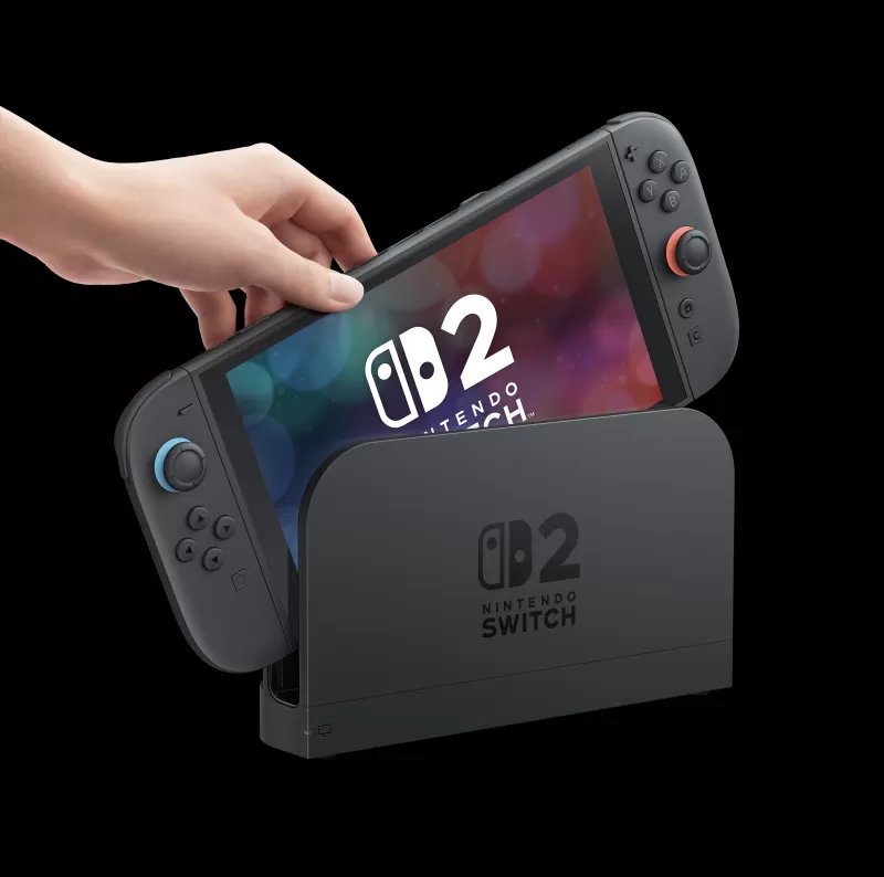 Nintendo Switch 2 in docked mode