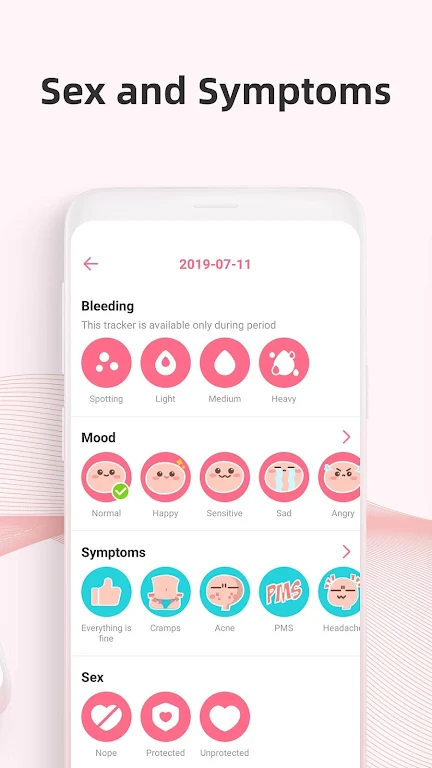 PinkBird Period Tracker স্ক্রিনশট 2