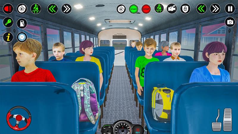 School Bus Driving Games 3D Ekran Görüntüsü 2