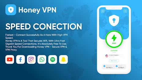 Honey VPN - Fast & Secure ภาพหน้าจอ 1