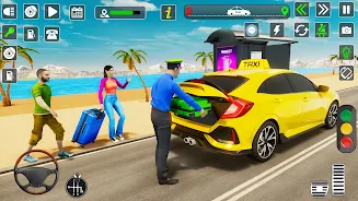 Taxi Driver Cab Car Driving 3D Zrzut ekranu 0