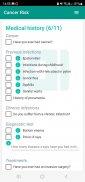 Cancer Risk Calculator ภาพหน้าจอ 2