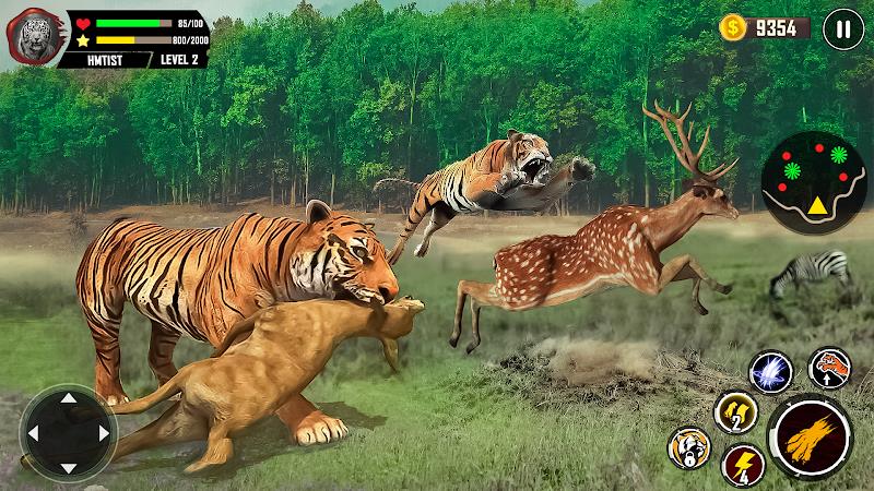 Tiger Simulator 3D Animal Game Tangkapan skrin 0