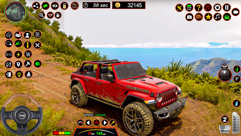 4x4 Jeep Driving Offroad Games Скриншот 1