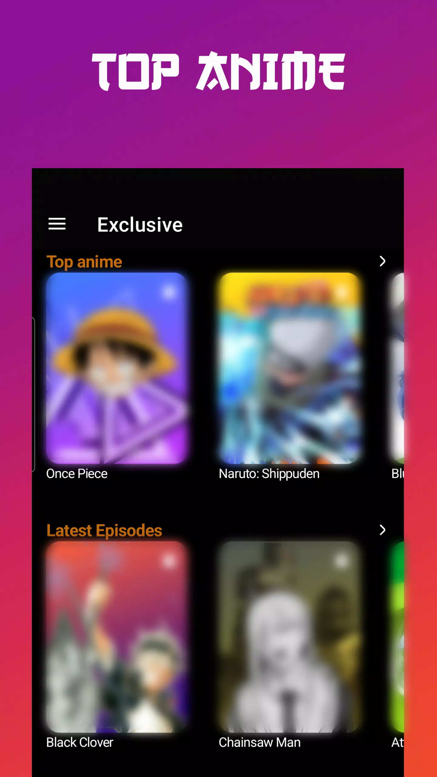 Anime tv - Anime Watching App ဖန်သားပြင်ဓာတ်ပုံ 0