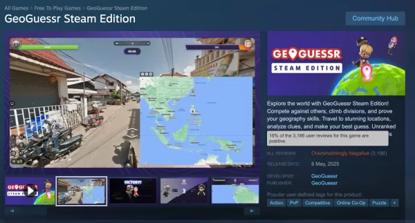 GeoGuessr Steam Edition receives overwhelmingly negative reviews