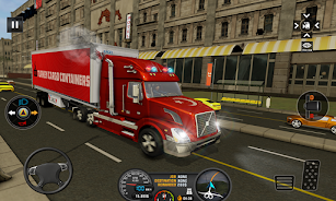 Euro Truck Transport Cargo Sim Tangkapan skrin 1