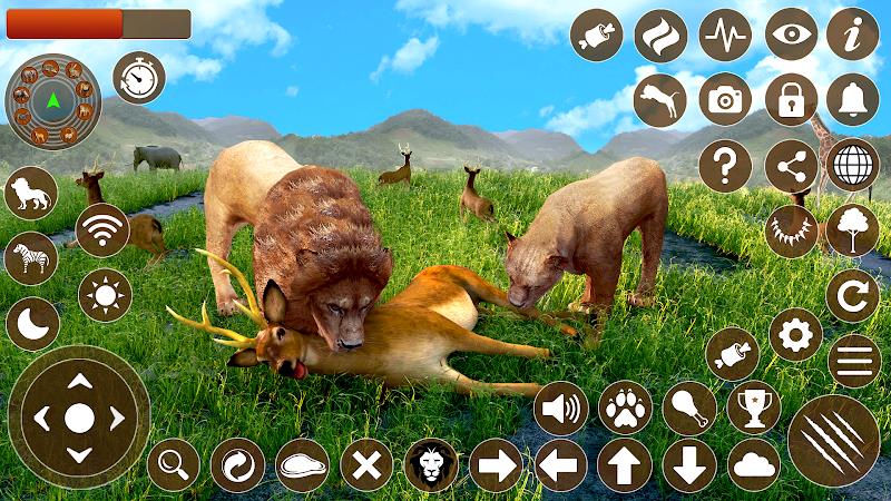 Lion Games 3D Animal Simulator Ảnh chụp màn hình 2