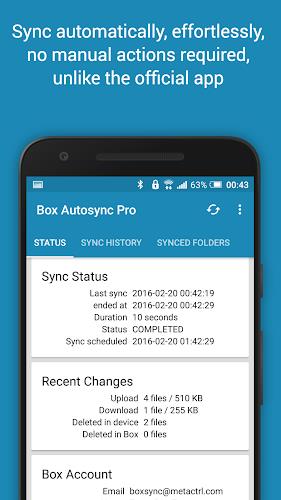 Autosync for Box - BoxSync Capture d'écran 1