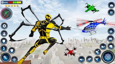 Spider Rope Hero - Crime Game ภาพหน้าจอ 1