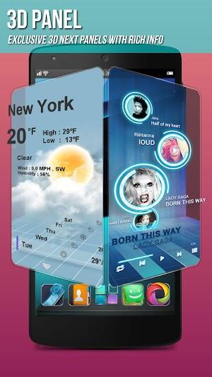 Next Launcher 3D Shell apk versione completa