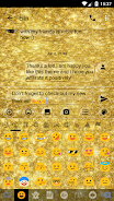 SMS Messages GlitterGold Glass Ekran Görüntüsü 3