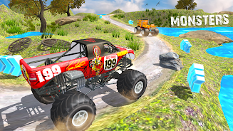 Monster Truck Games Simulator Скриншот 2