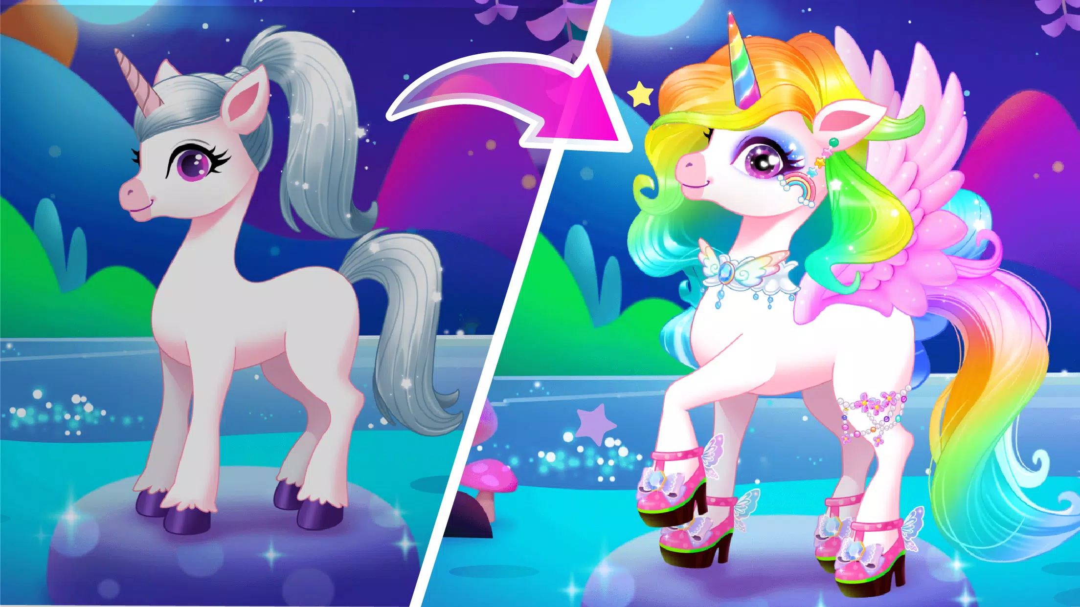 Schermata Unicorn Dress up 3