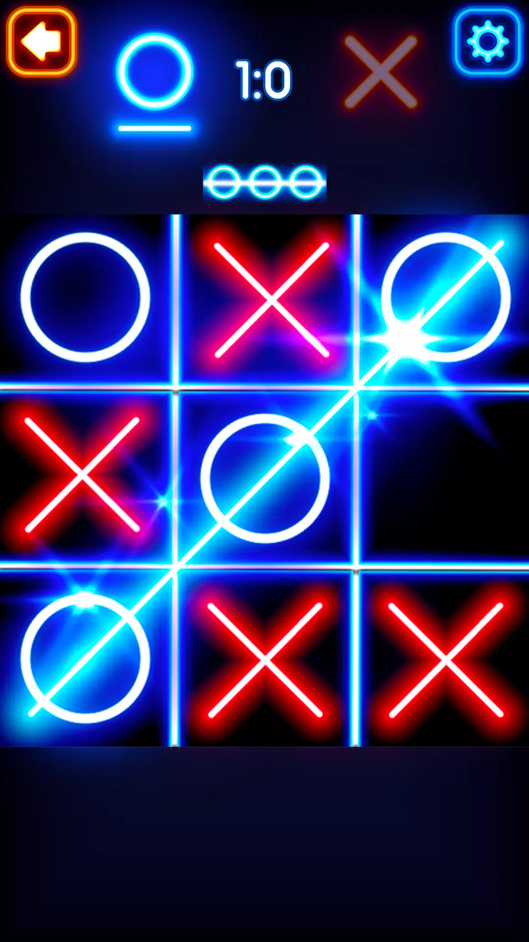 Tic Tac Toe Glow: 2 Players应用截图第1张