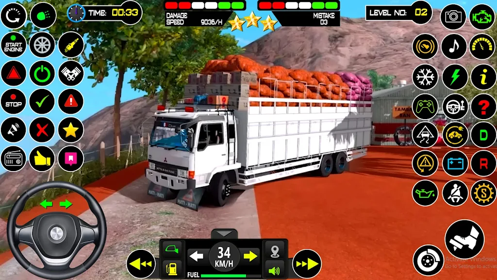 US Mud Truck Transport Game 3D Zrzut ekranu 1