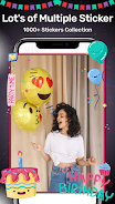 Schermata Happy birthday video maker 2