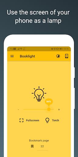 Booklight - screen night light स्क्रीनशॉट 0