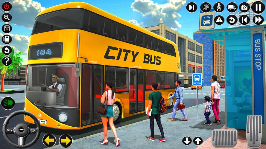 Passenger Bus Driving Games 3D स्क्रीनशॉट 0