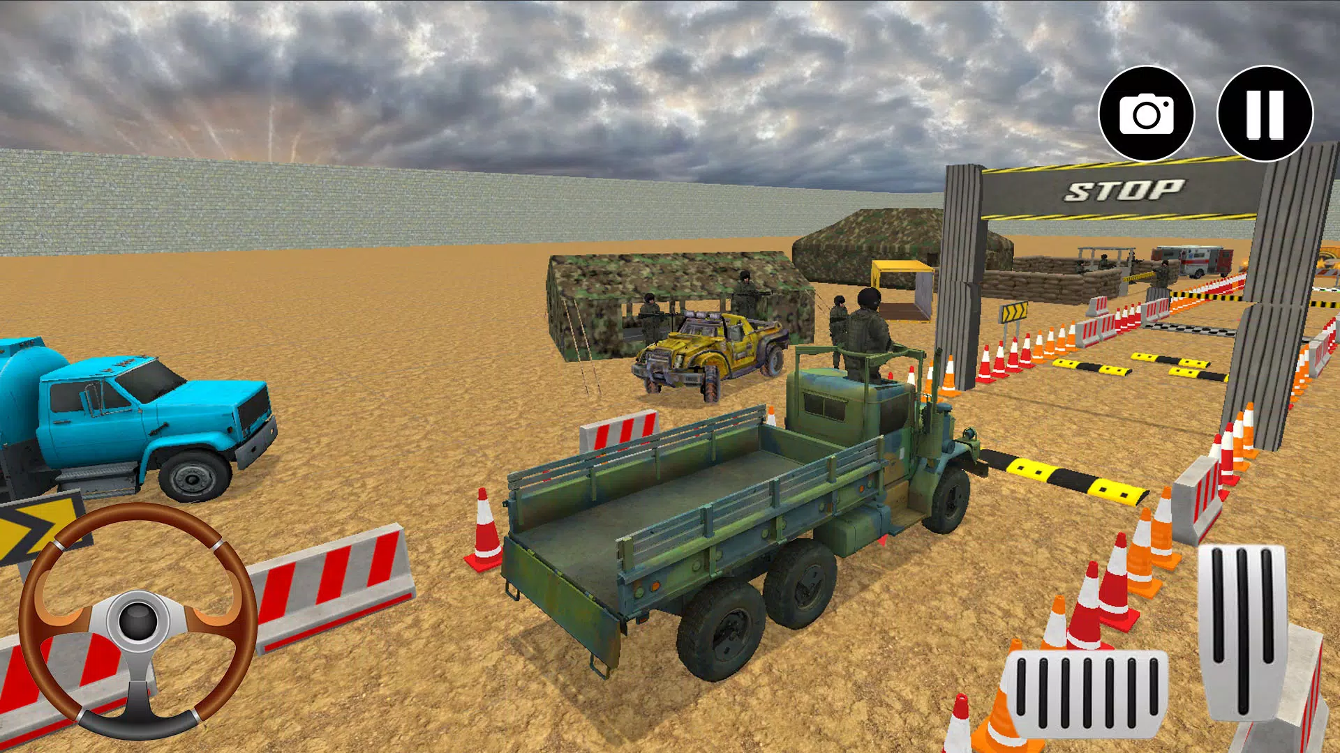 Army Truck Game Simulator 3D Captura de pantalla 1