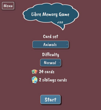 Libre Memory Game Zrzut ekranu 1