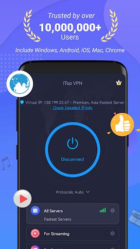 iTop VPN: Proxy & Game Booster Tangkapan skrin 2