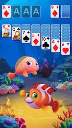 Solitaire Fish Klondike Card Schermafbeelding 0