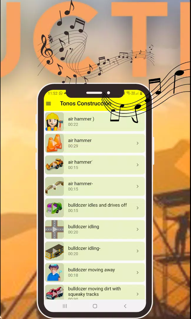 Construction Ringtones Ảnh chụp màn hình 3