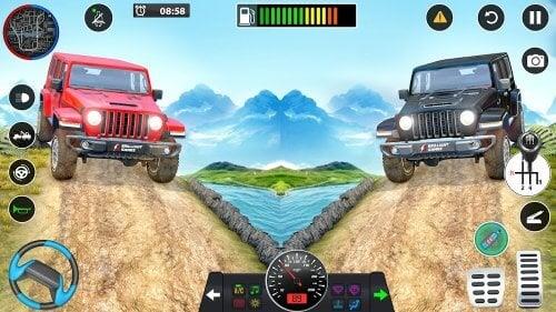 Offroad Jeep Driving Games 3D ภาพหน้าจอ 1