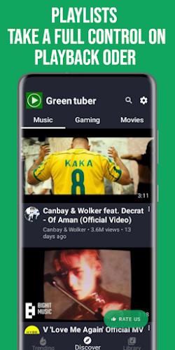 GreenTuber Lite: blocks ads ภาพหน้าจอ 1