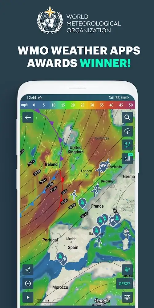 Windy.app Schermafbeelding 0