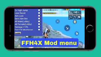 ffh4x mod menu for f fire Tangkapan skrin 1