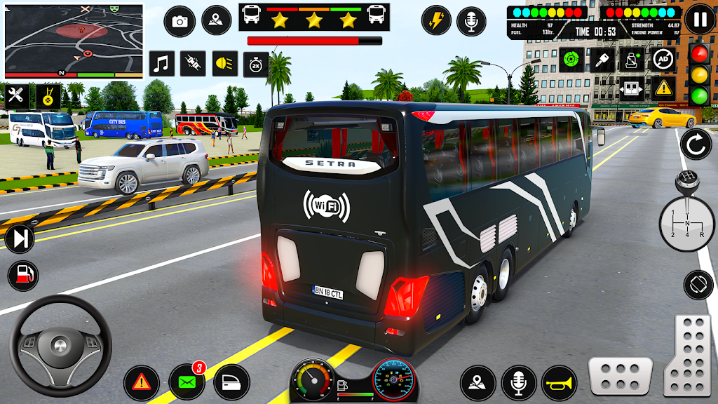 US Bus Simulator 3d Games 2024 스크린샷 2