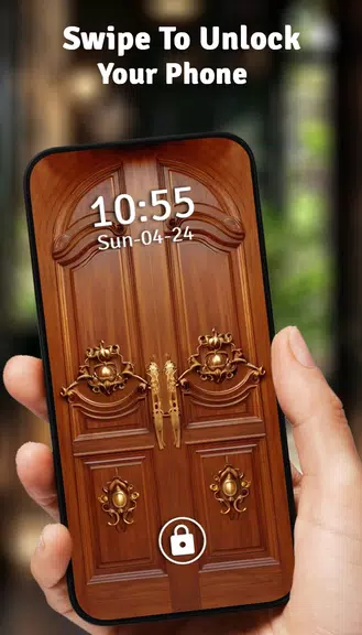 Vintage Door Lock Screen应用截图第0张