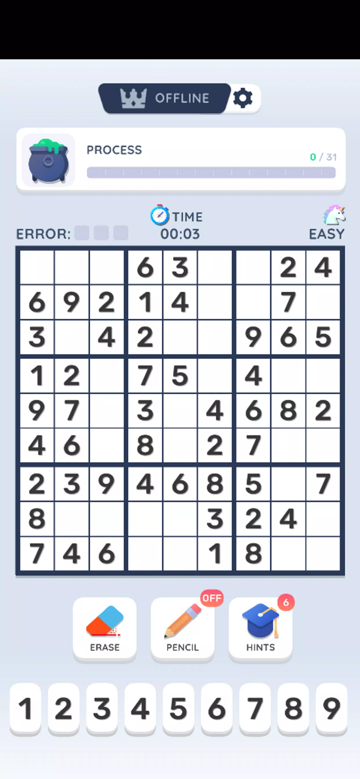 Sudoku Online Schermafbeelding 1