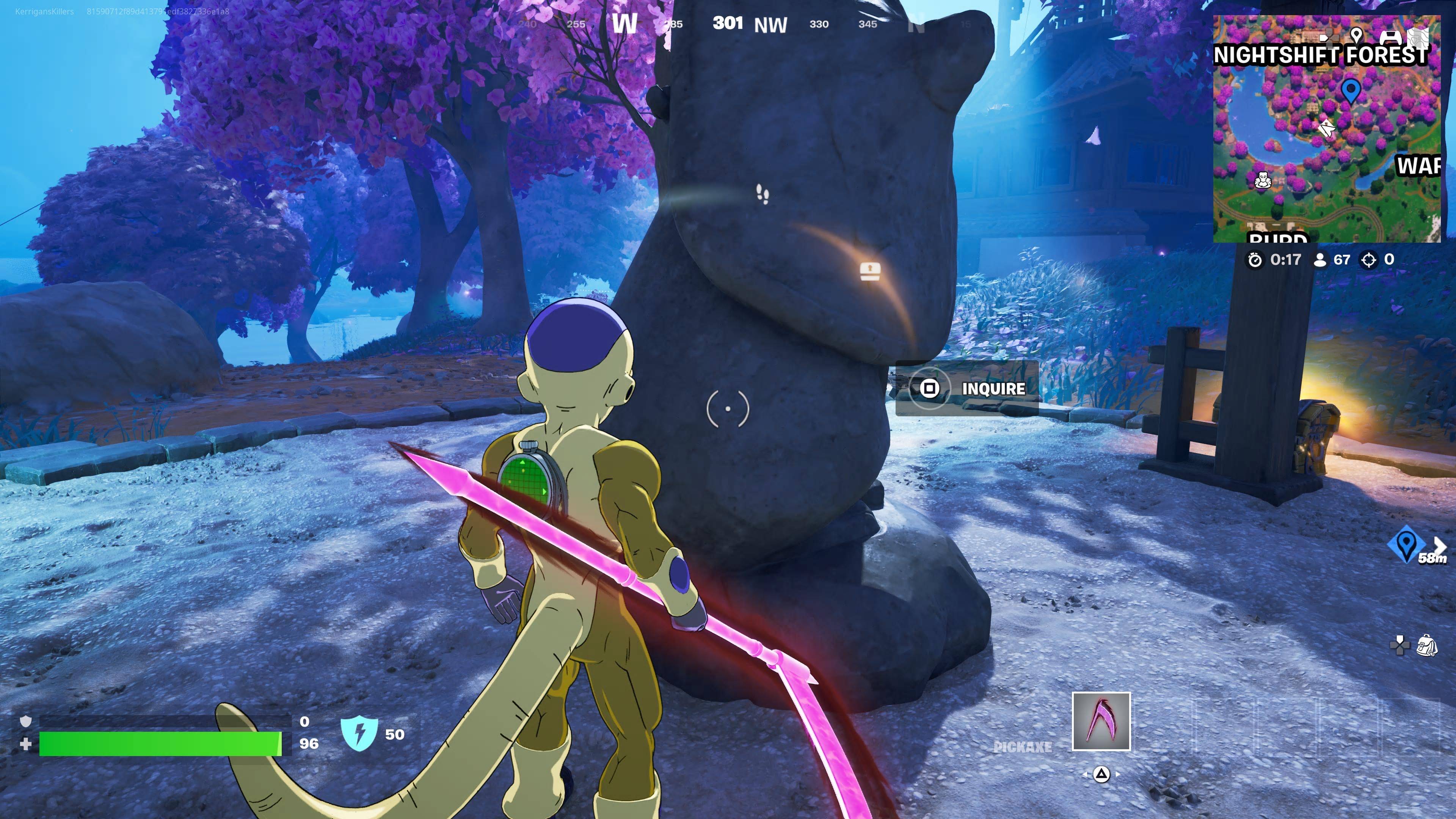 Solutions de rivière de Fortnite Nightshift Forest