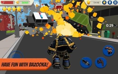 Robot Hero: City Simulator 3D ဖန်သားပြင်ဓာတ်ပုံ 2