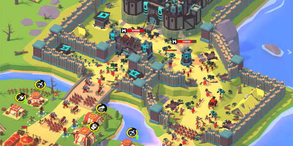 Idle Siege: War Tycoon Game ภาพหน้าจอ 0