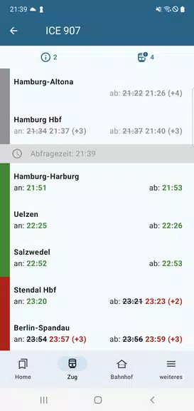 Ist mein Zug pünktlich? Zrzut ekranu 0