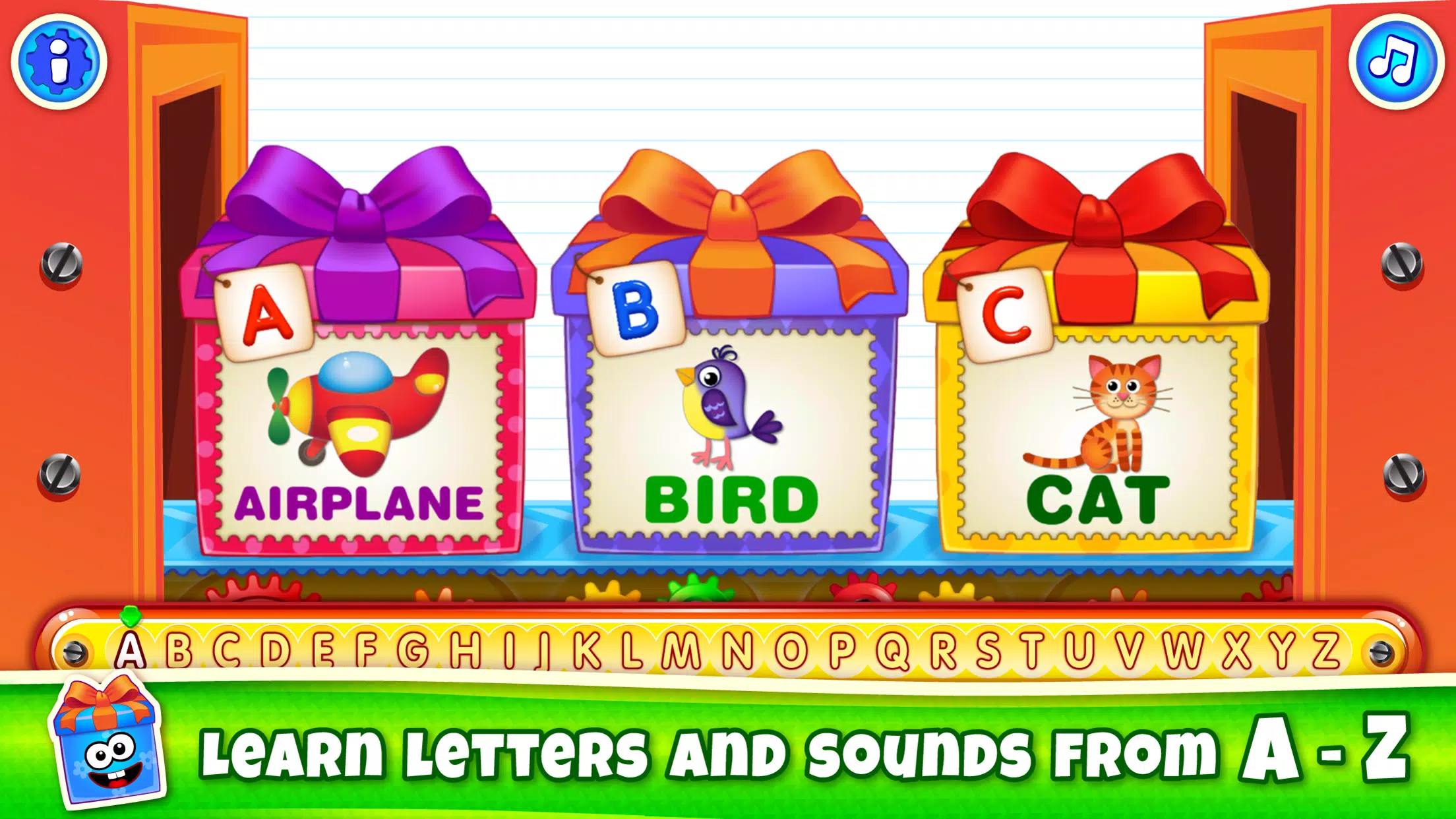 Bini ABC Kids Alphabet Games! স্ক্রিনশট 0