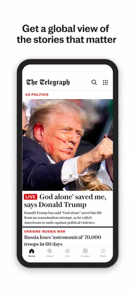 The Telegraph UK Latest News Schermafbeelding 0