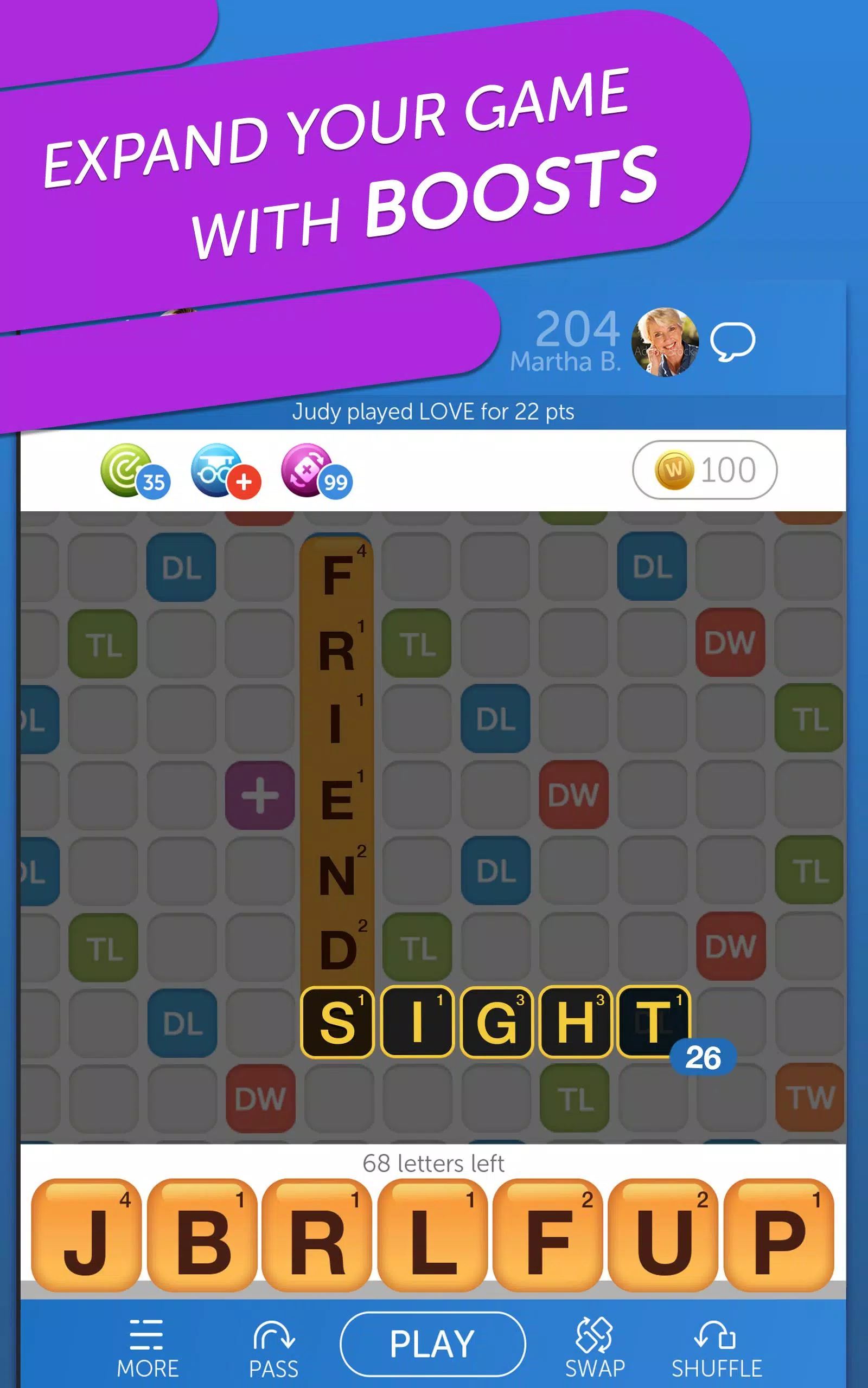 Words with Friends Word Puzzle Captura de pantalla 2