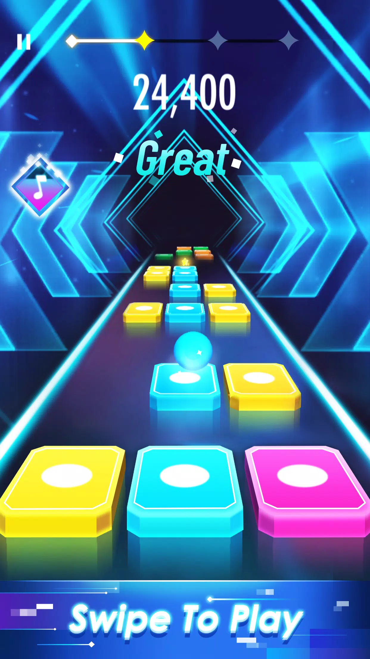 Magic Tiles Hop: EDM Rush Ball स्क्रीनशॉट 1