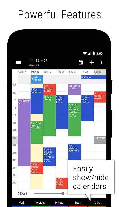 Business Calendar 2 Ảnh chụp màn hình 1