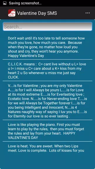 Valentine Day SMS Schermafbeelding 2