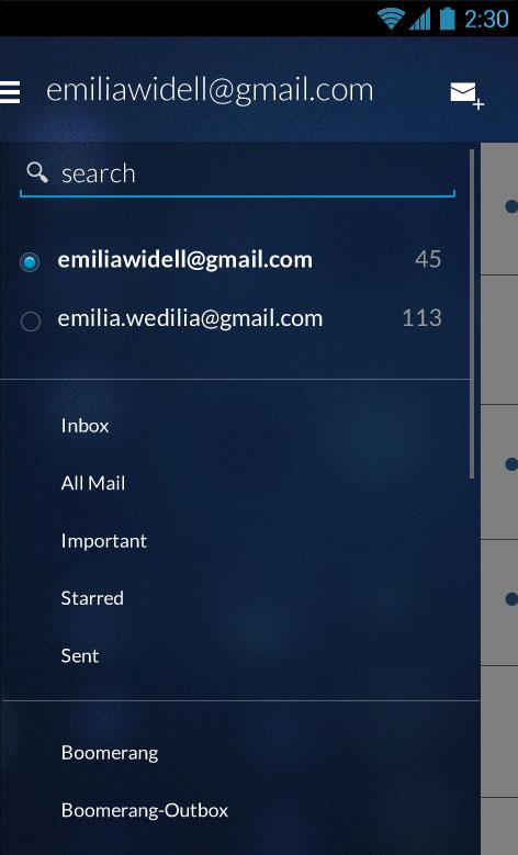 Schermata Email App for Gmail & Exchange 0