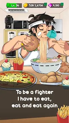 Food Fighter Clicker Games Captura de tela 0