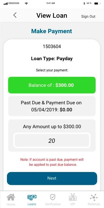 Net Pay Advance Screenshot 2