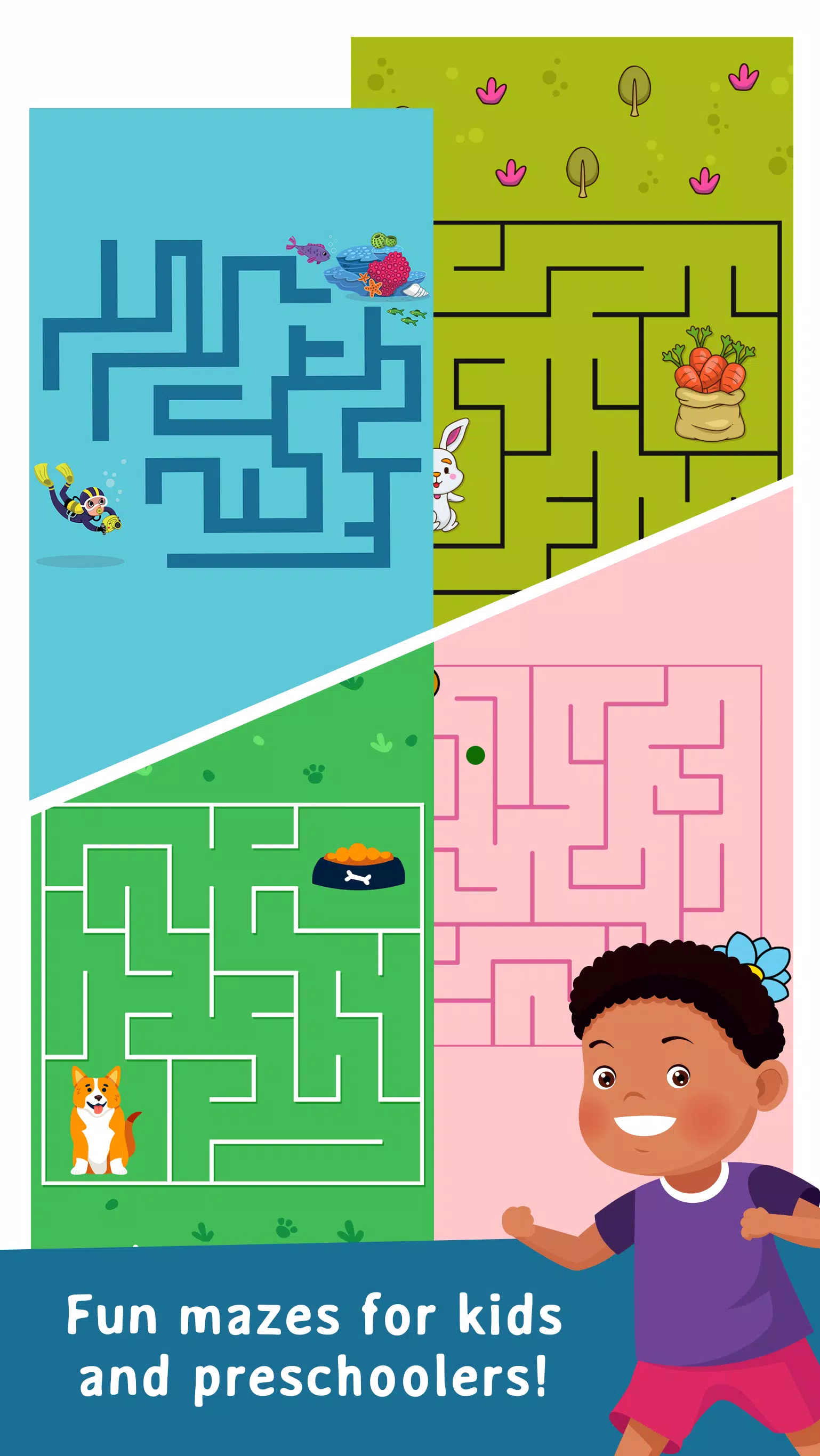 Kids Educational Mazes Puzzle Screenshot 1